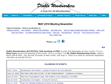 Tablet Screenshot of diablowoodworkers.com